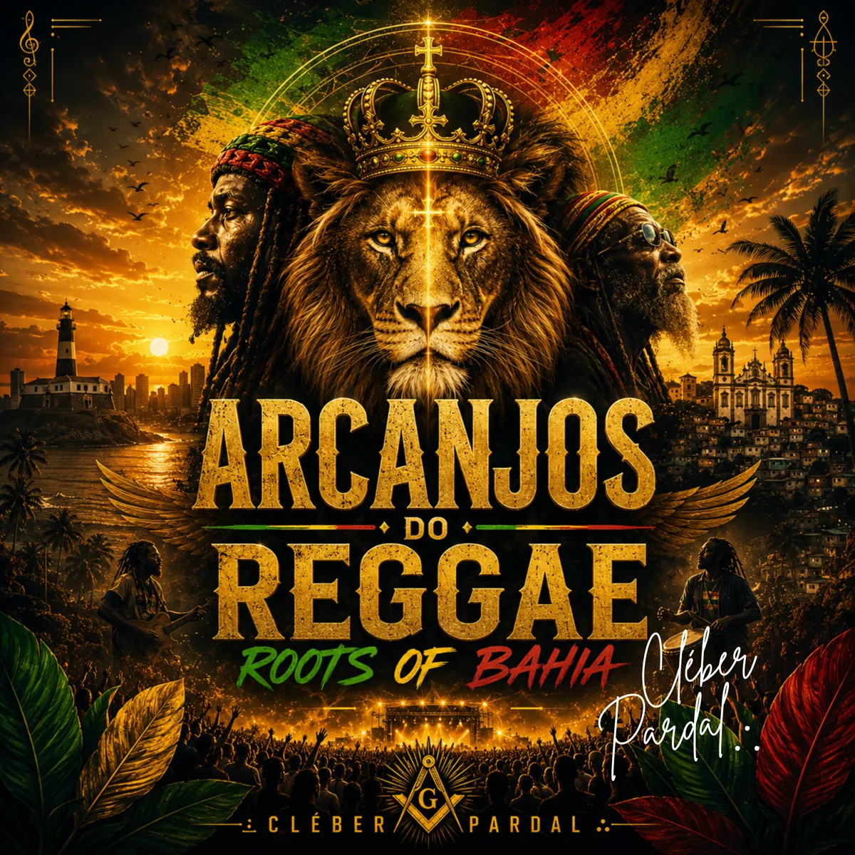 Capa de Arcanjos do Reggae - Roots of Bahia